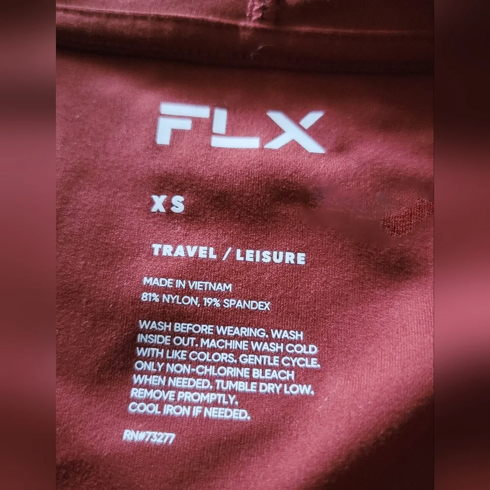 Burgundy Red Surplice Lightweight Hoodie Size XS - Picture 2 of 6